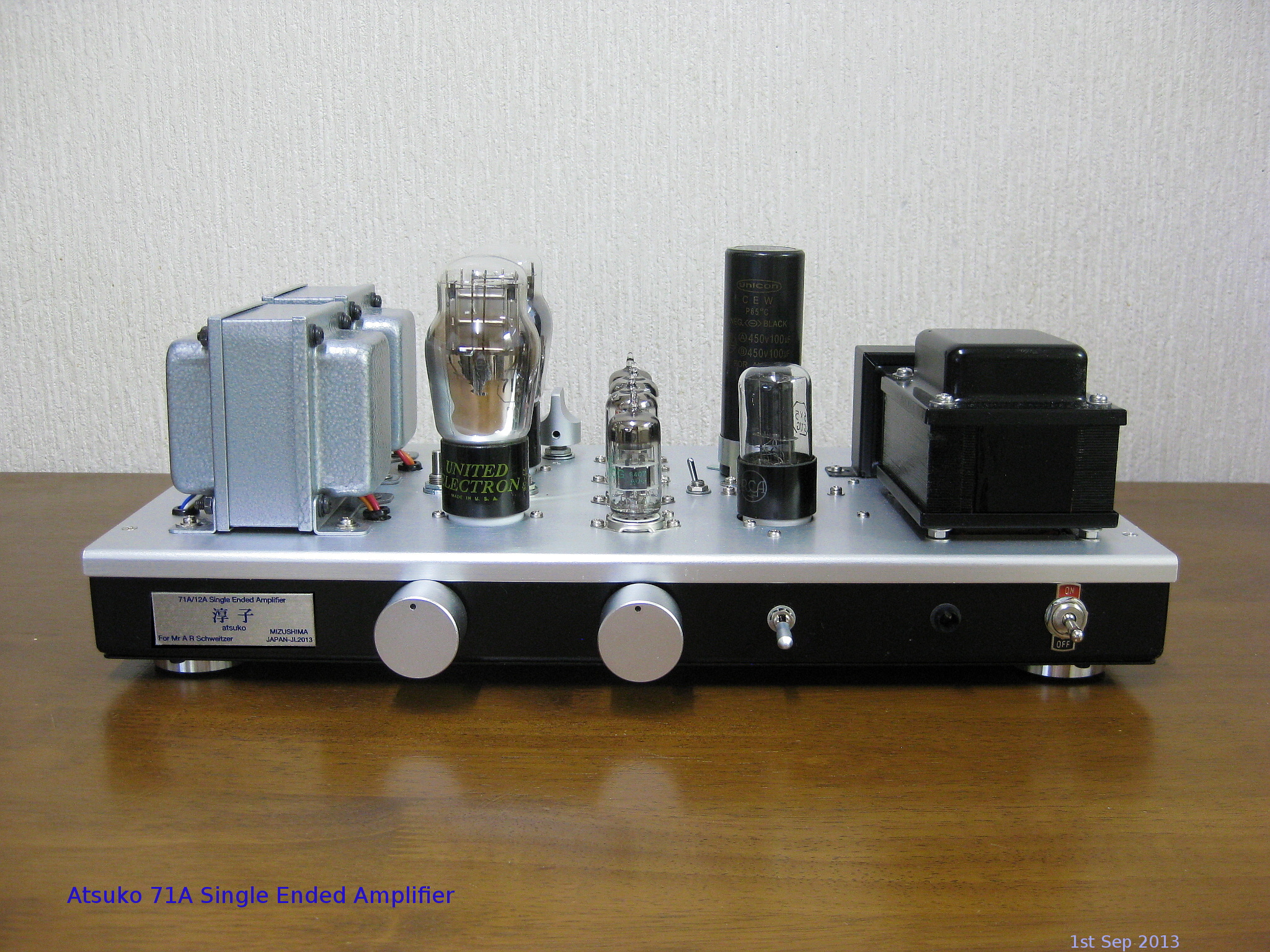 Atsuko 71A Single Ended Amplifier 2013 Sep