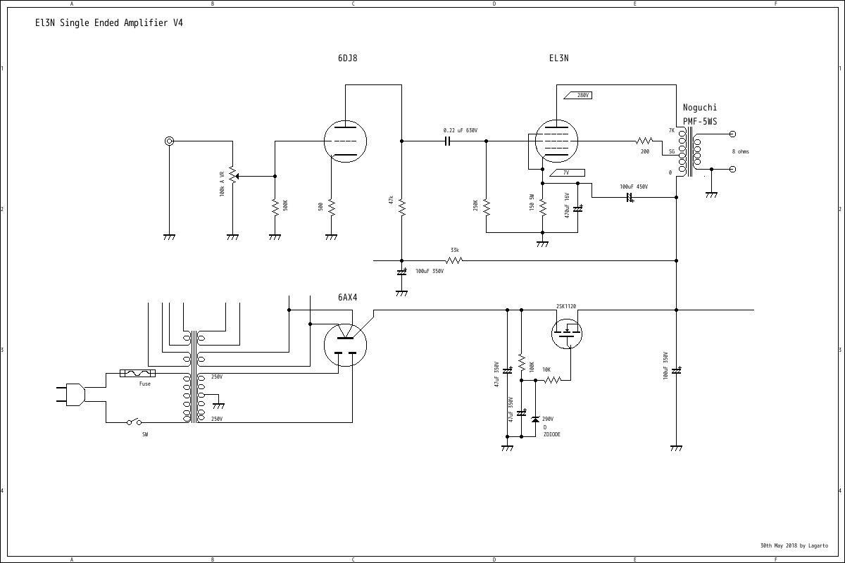 new Circuit EL3n Single Ended Amplifier