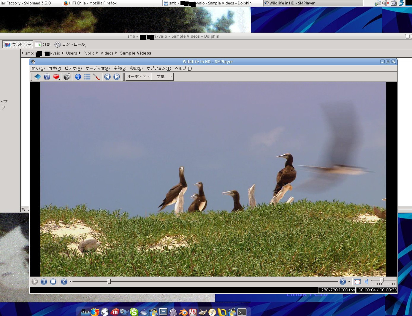 play movi Linux by samba