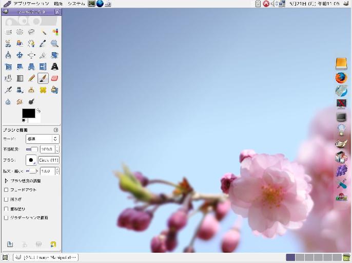 Vine Linux 5.1 + Wbar 2012