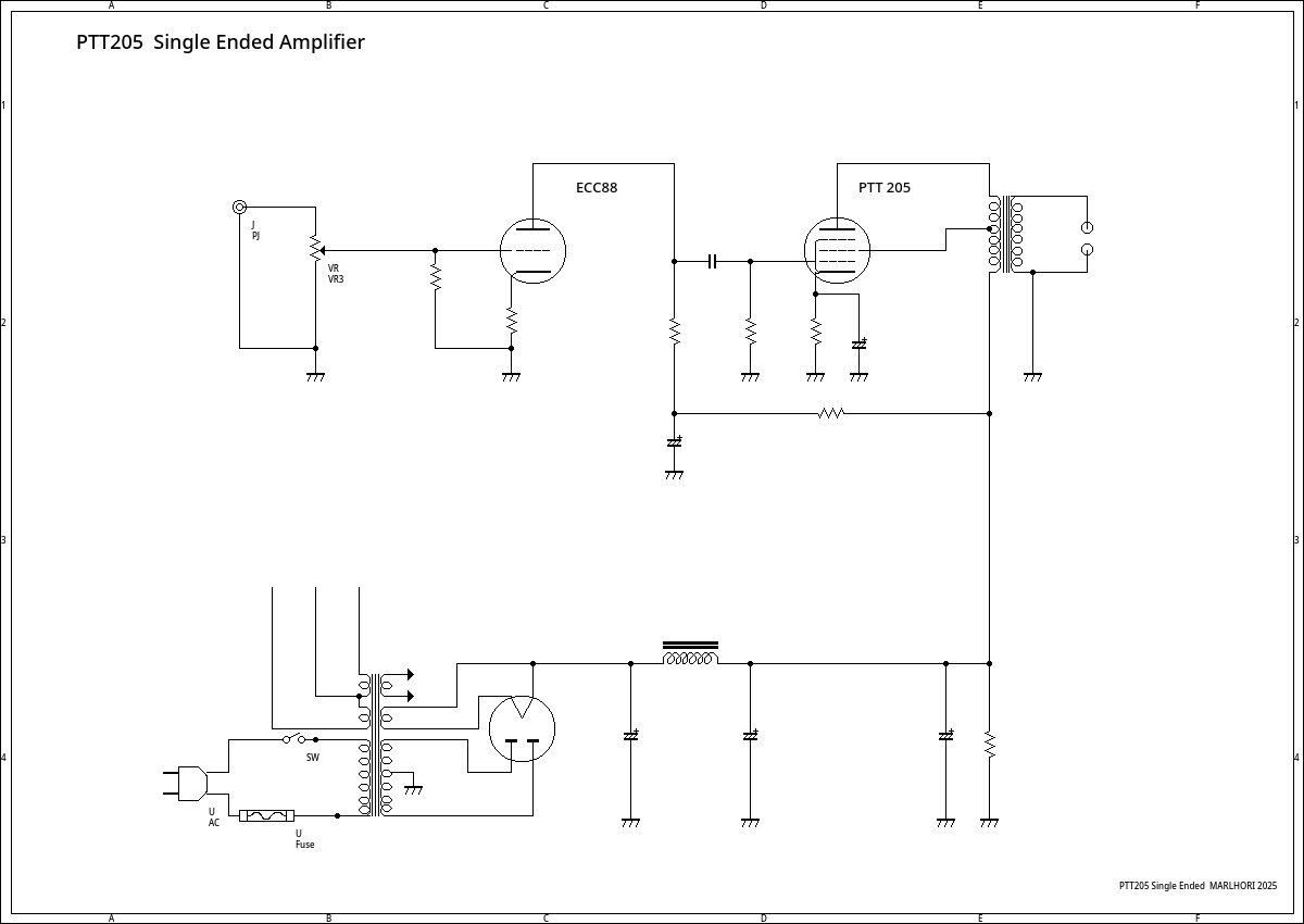 PTT205 single ended amplifier 