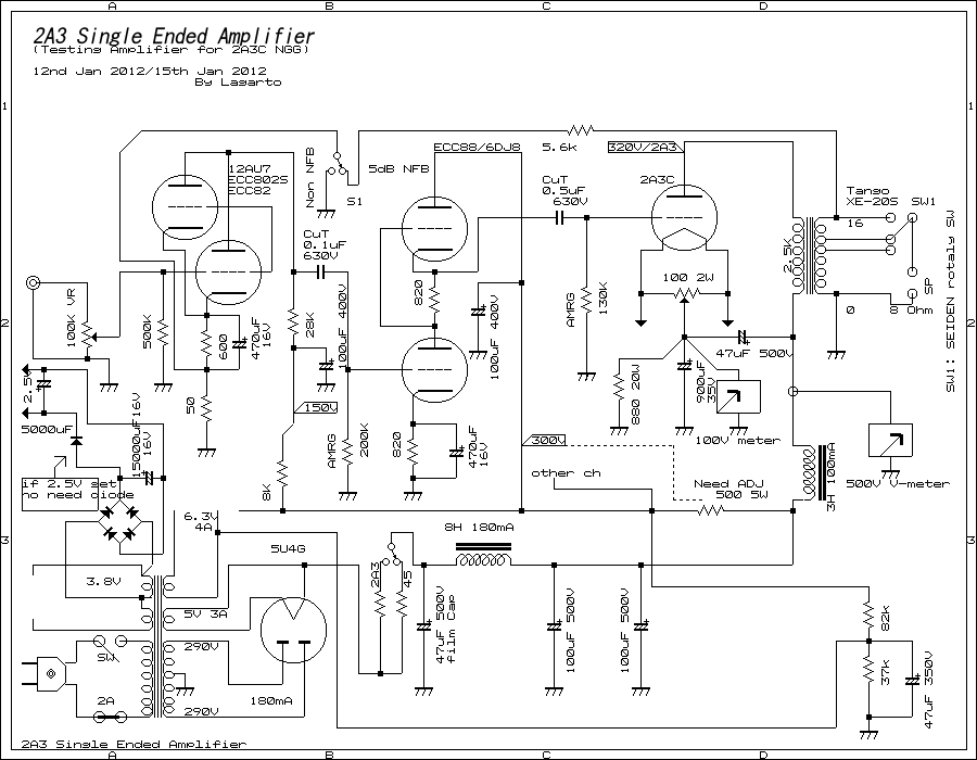 2A3 single ended circuit