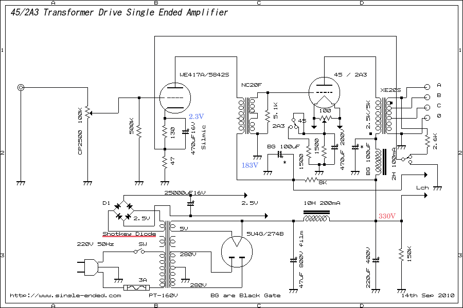 New Amplifier 45/2A3 Ist Drive