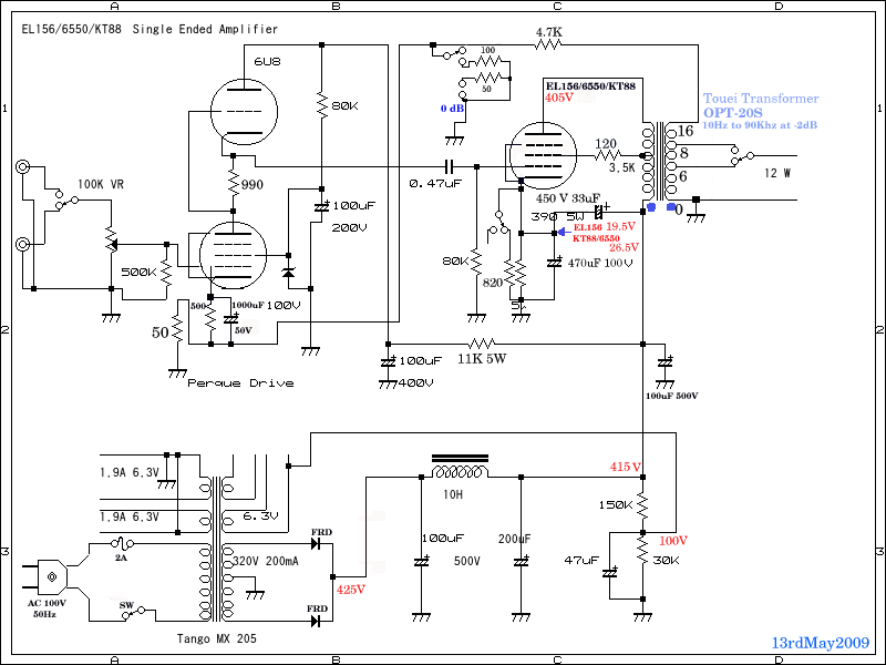 EL156 Single Ended Amplifier